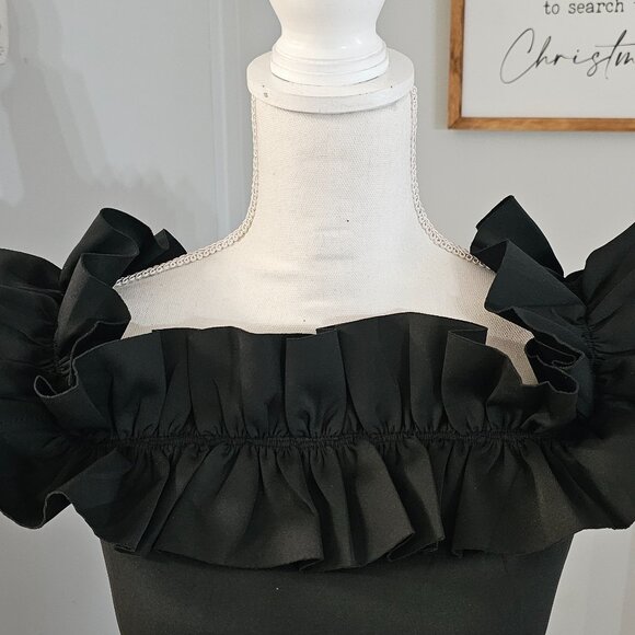 Floor-Length Off Shoulder Ruffles, Mermaid Bodycon Party Evenin - Picture 4 of 8